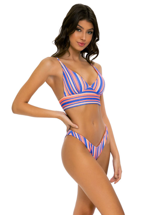 Luli Fama Playtime CROSS BACK BUSTIER TOP